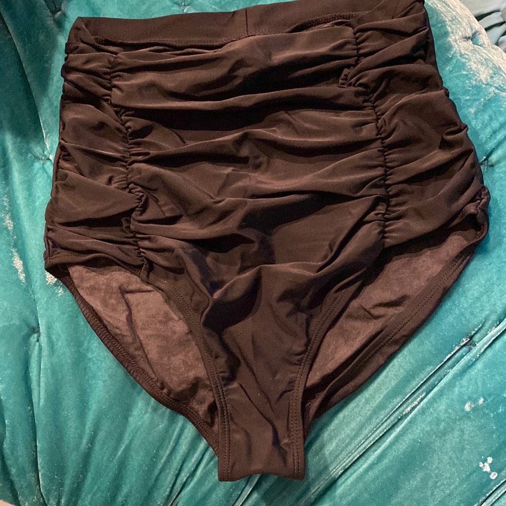 Empetua High Waisted Binkini Bottom, Black, XL, NWT
